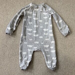 Adorable Gray Cloud Kids Footie